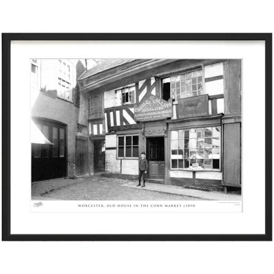 Worcester, Old House In The Corn Market C1890 by Francis Frith - Single Picture Frame Print