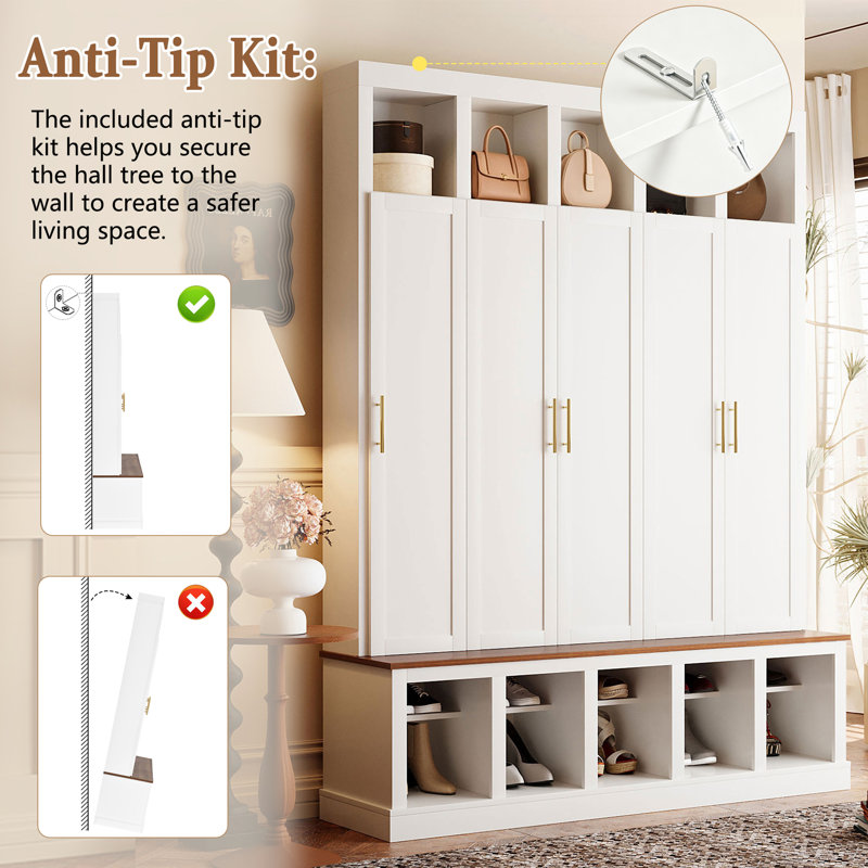 Armoire de rangement Farmhouse, White