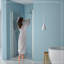 Porte de douche pliante sans cadre 36 po x l 72 po avec verre trempé-109553927
