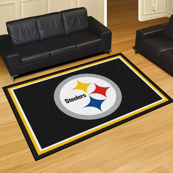 Officially Licensed NFL Pittsburgh Steelers 19 x 30 Man Cave Rug