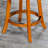 30" Bar Height X-Back Swivel Stool, Natural Finish, Charcoal Fabric Seat-3364894-3364888