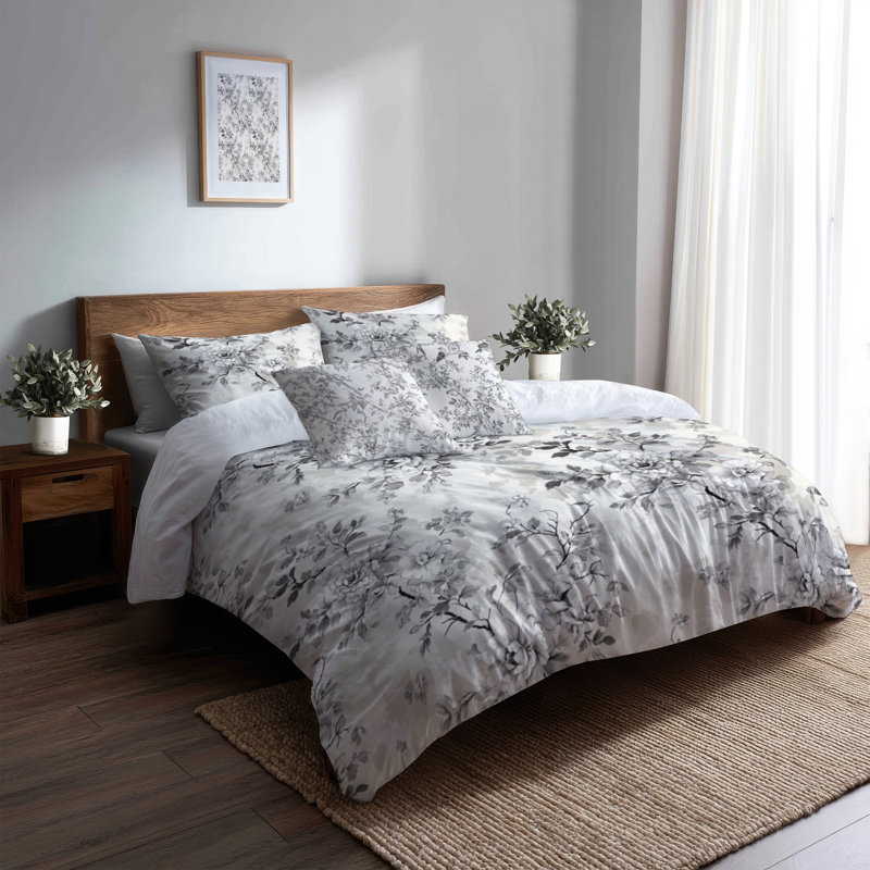 Ensemble de literie 5 pièces French Country - Ensemble de housse de couette et coussin décoratif