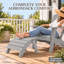 Repose-pieds Hiir Adirondack, repose-pieds pliable extérieur en plastique Adirondack -984344640