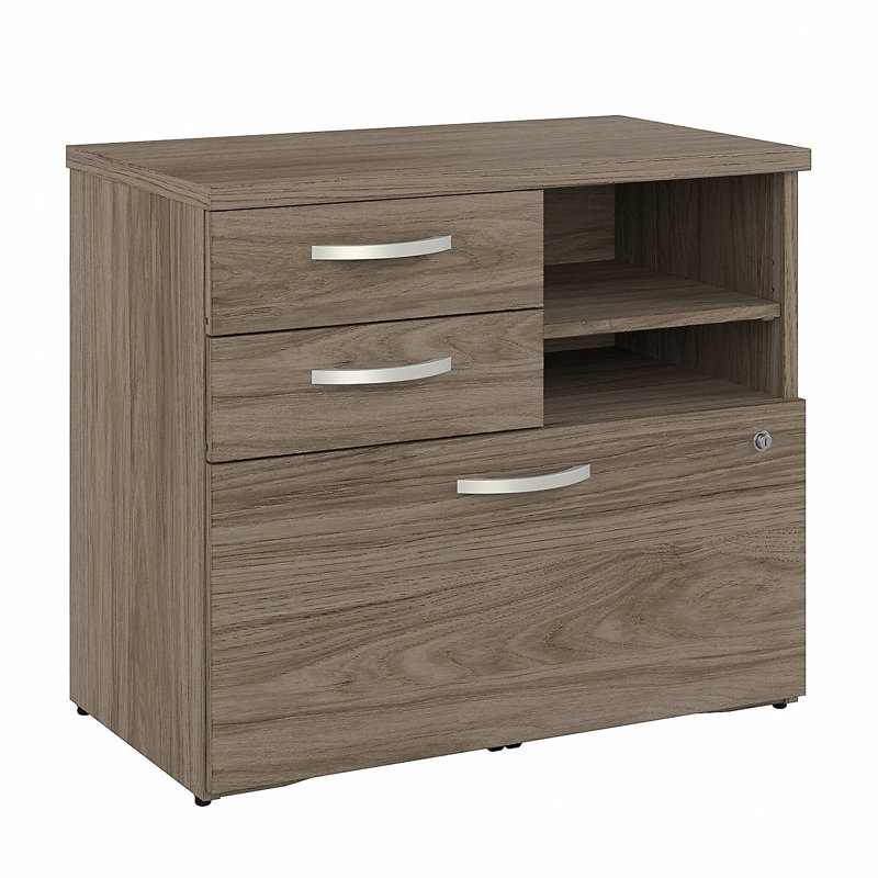 Kaydrie 30'' Wide 3 -Drawer File Cabinet, Modern Hickory