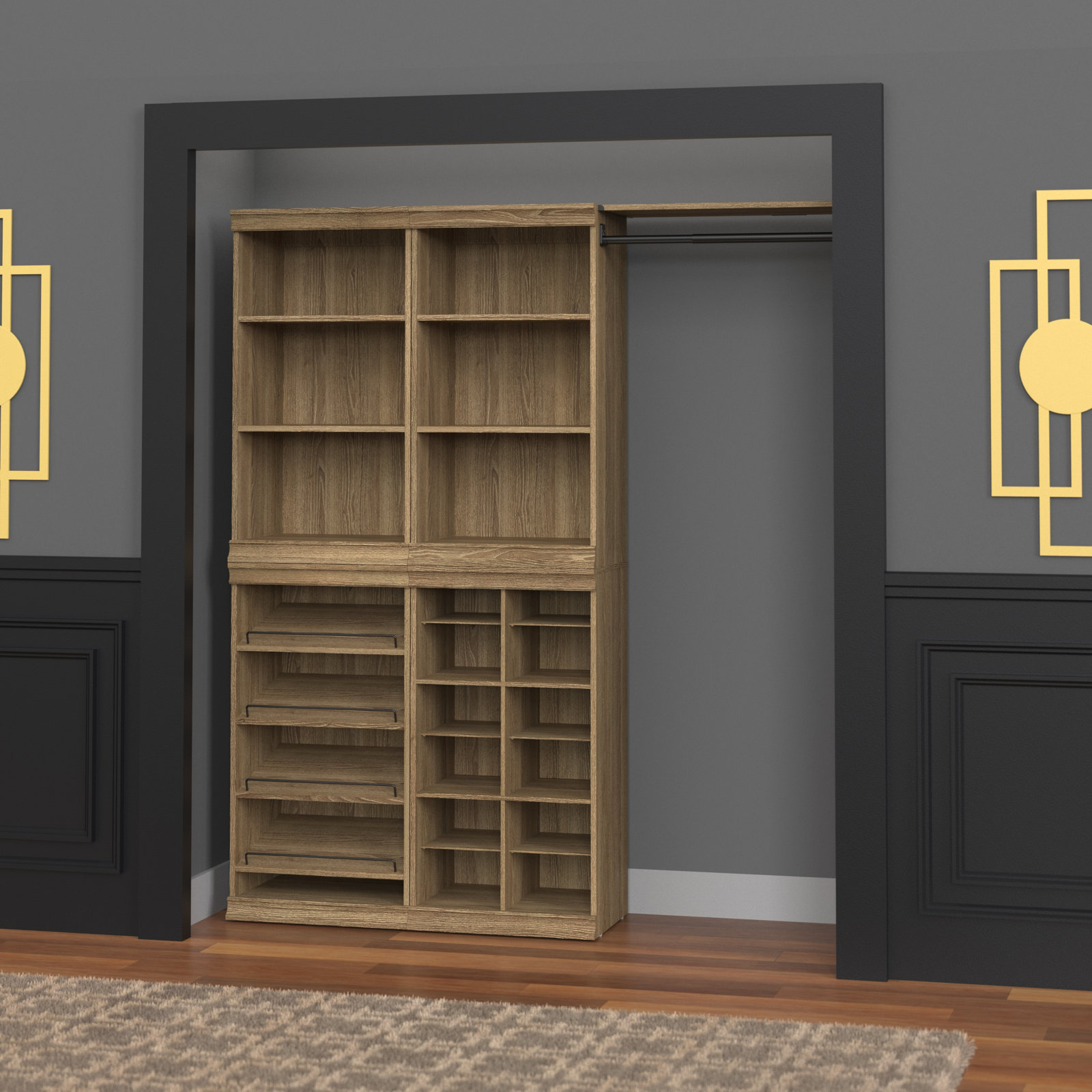 Modular Storage Closet System, Sand