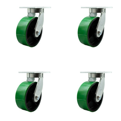 Heavy Duty Poly on Cast Iron Caster