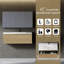 Meuble-lavabo mural 42 po avec lavabo flottant 42 po