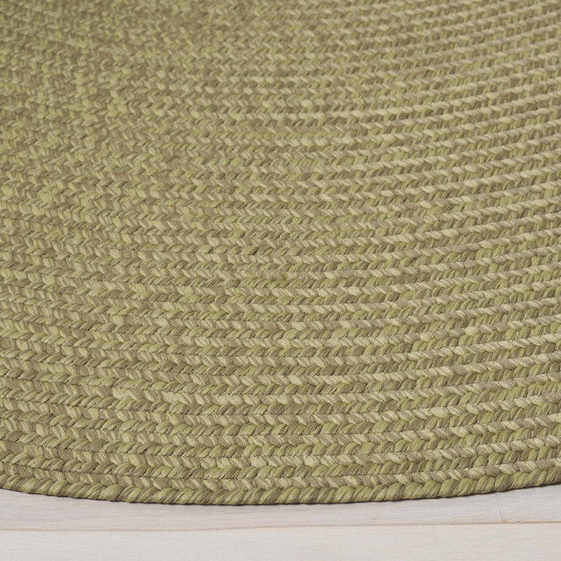 Walkowiak Woven Performance Machine Washable Indoor/Outdoor Area Rug, Round 6'
