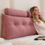 Wedge Headboard Pillow with Removable Cover and 2 Bolster Pillows-397609032