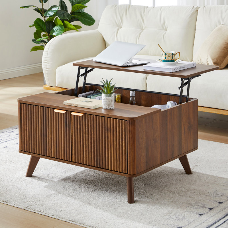 Lift Top Coffee Table With Storage, Walnut