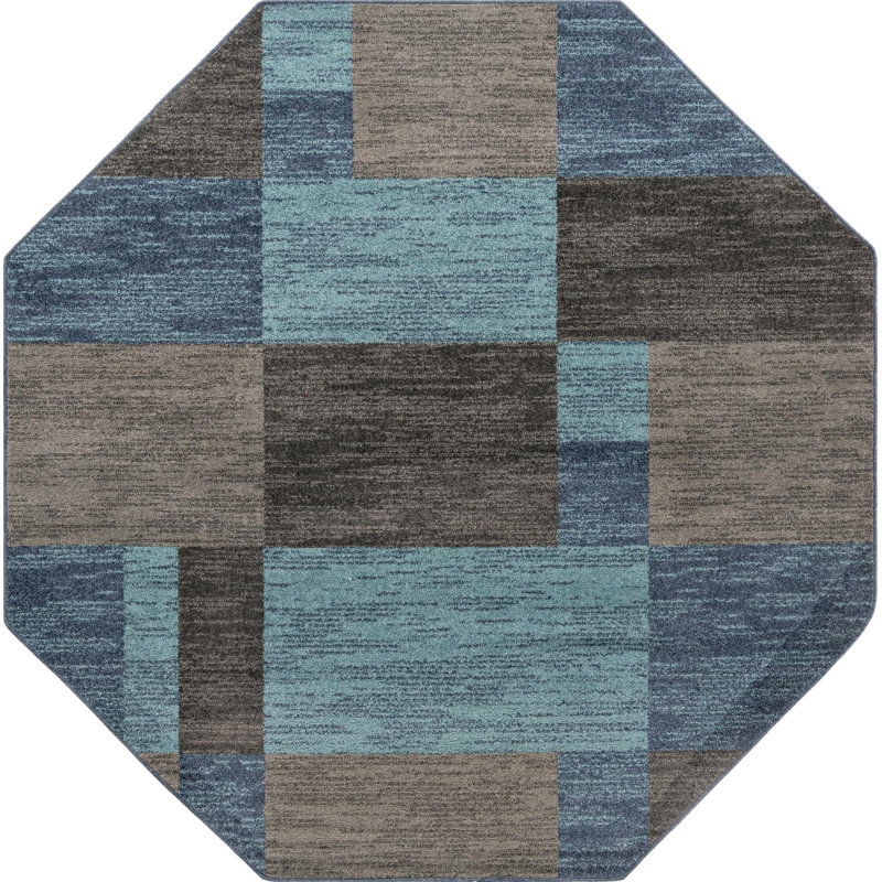 Eginhard Geometric Indoor Rug, Octagon 7'10"