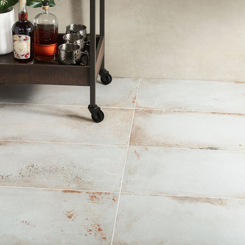 Angela Harris Flatiron 12X24 Matte Porcelain Tile, White