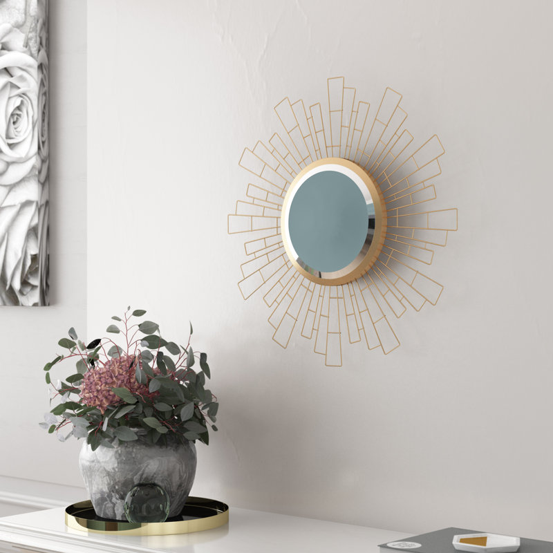 Glasser Metal Flat Wall Mirror
