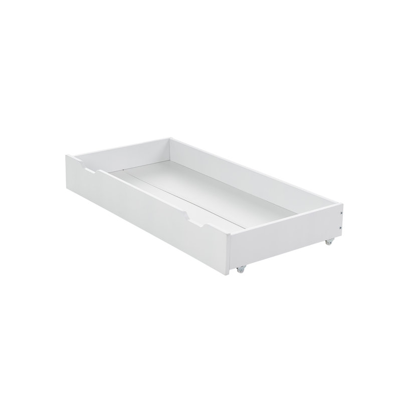 Bantam Cot White with Under Drawer and Fibre Mattress