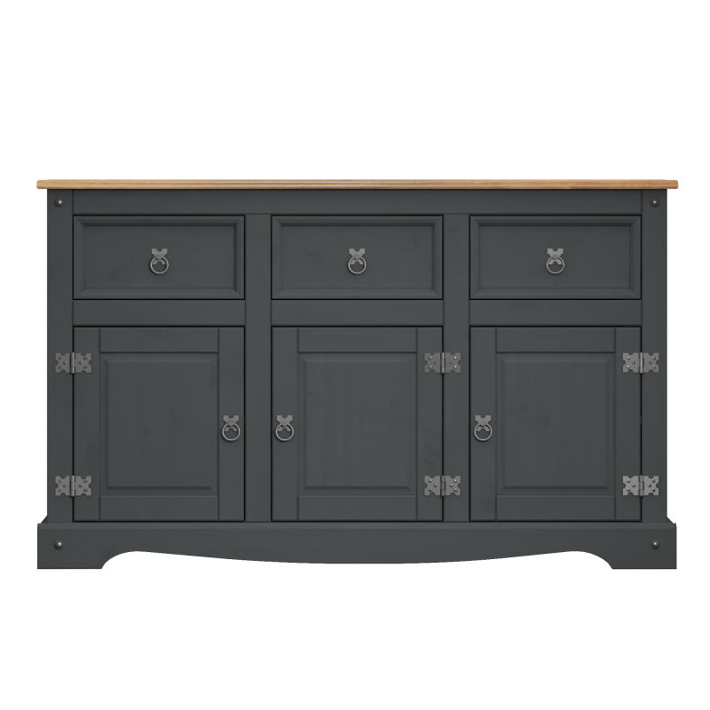Mchugh 125cm Solid Wood Sideboard