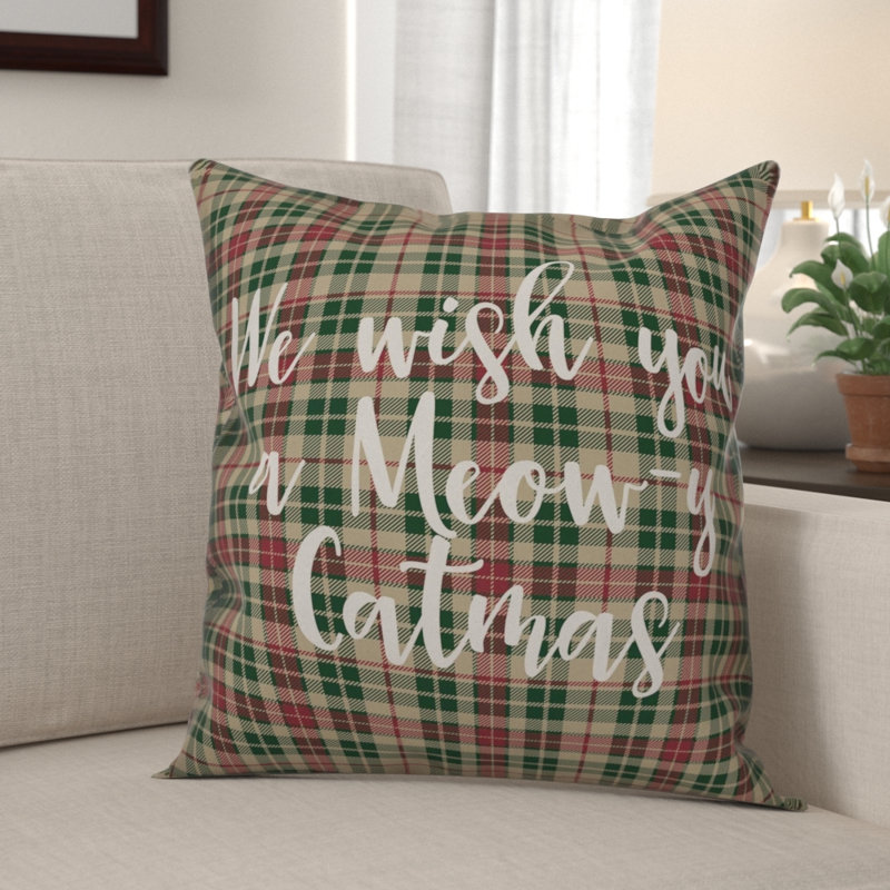  Coussin We We You You Meowy Catmas, Housse de coussin
