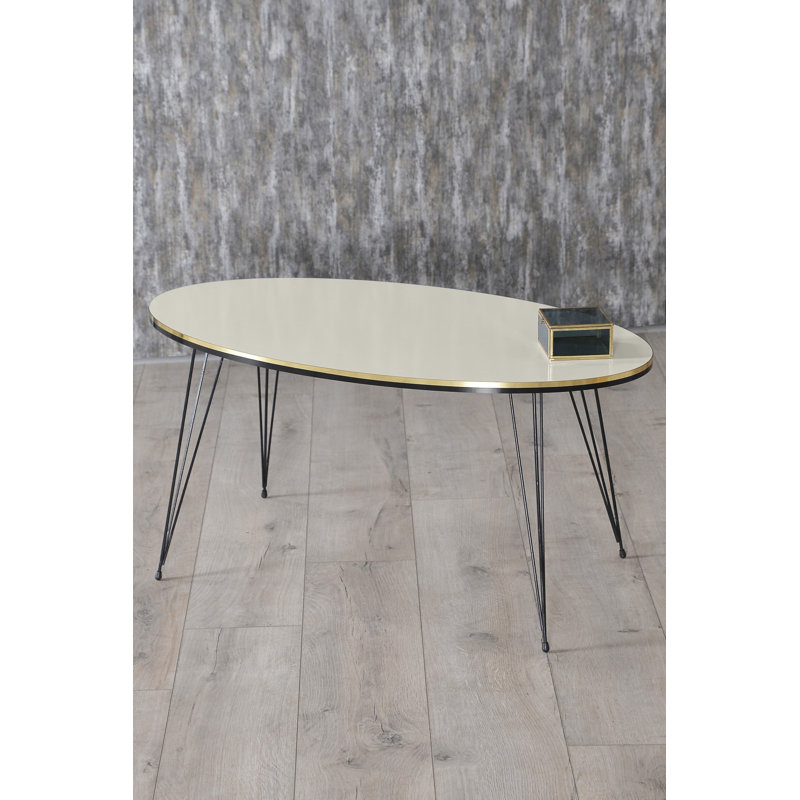 Cafer 35cm Console Table, Black Marble