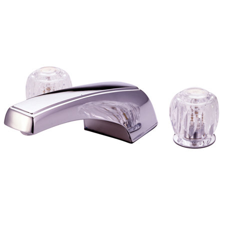 Double Handle Deck Mounted Roman Tub Faucet, Chrome