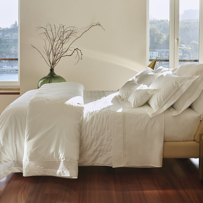 Magnolia_Duvet Cover, Twin Duvet Cover, White