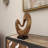 Polystone Heart Abstract Decorative Sculpture with Black Base-20525832
