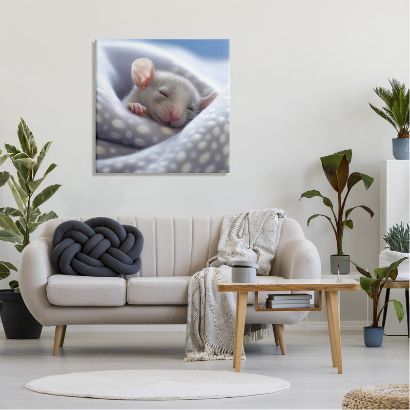 " Soft Sleeping Mouse " by Roozbeh, 30" H x 30" W x 1.5" D