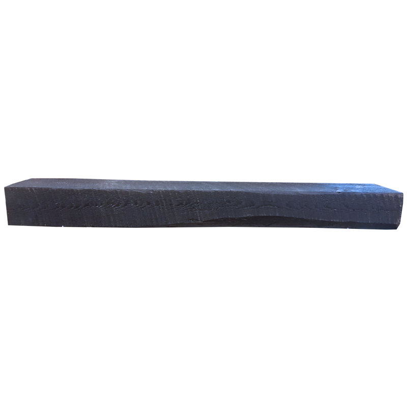 Tablette de cheminée Rough Cut, 48 po, Noir