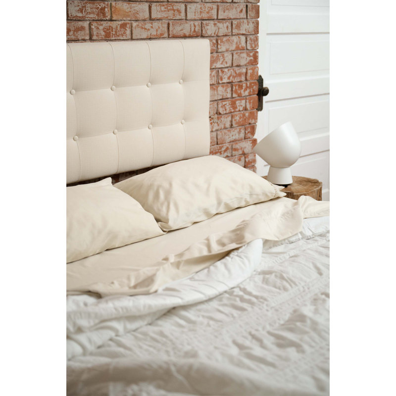 Premium Hypoallergenic Rayon From Bamboo Sheet Set for Optimal Sleep Experience, Cream