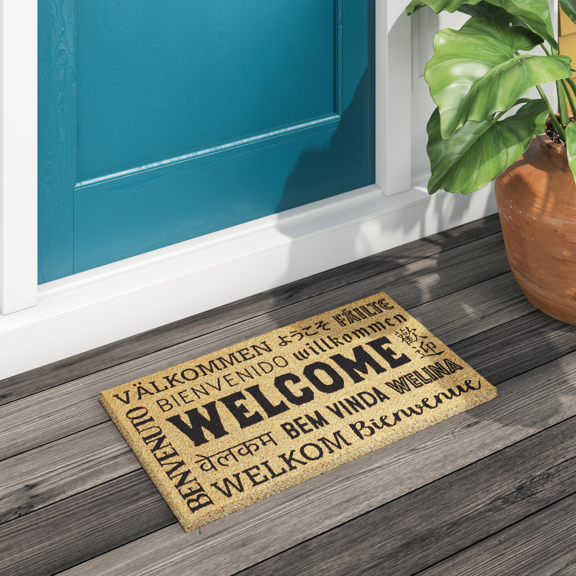 Abbeyville Non-Slip Door Mat