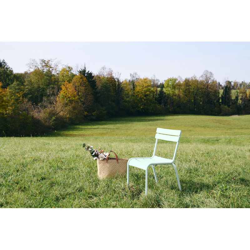 Luxembourg Outdoor Dining Side Chair, Ice Mint, 2