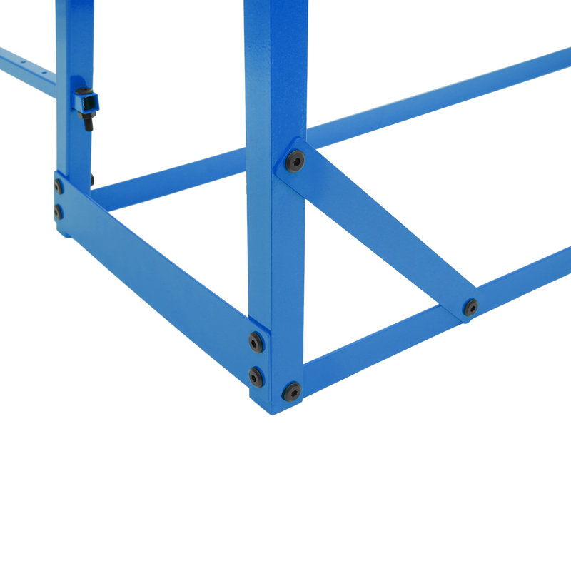 Étagère de rangement horizontale en bois robuste à 4 niveaux, Bleu