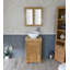 Slimline Compact 515mm Free-standing Cloakroom Vanity Unit-127380321-127380320