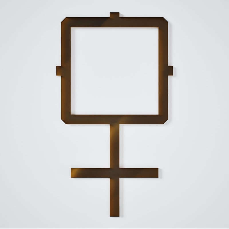 Carlisle Decorative Fretwork Acrylic Wall Panels, Extra Small, 12 7/8"W x 7 3/8"H x 1/8"T, Bronze Mirror, Bronze Mirror