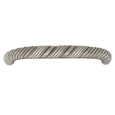 EDGAR BEREBI WALDORF 5 INCH CENTER TO CENTER PULL IN BURNISHED PEWTER FINISH