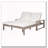 Outdoor Double Lounge Chair with 5-Position Adjustable Backrest-159968951