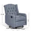 Manual Recliner Chair With 360-Degree Swivel