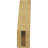 Timberthane Rough Cedar Faux Wood Burlington Knee Brace, 3"W x 8"D x 12"H, Primed Tan-88136109