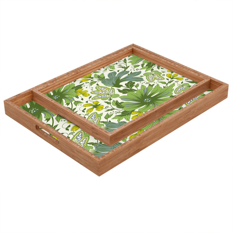 Solid Wood Tray, 1.75" H x 18" W x 14" D