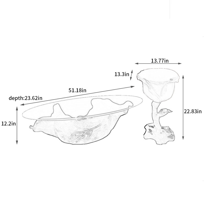 A leaf rich creative light luxury coffee table
