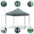 Commercial 10 Ft. W x 10 Ft. D Metal Pop-Up Canopy The Pop Up Canopies-126173137
