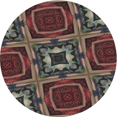 Tapis rouge / bleu Power Loom