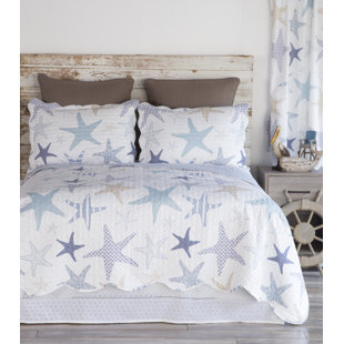 Coastal Geometric Shapes Quilt