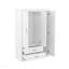 Armoire 3 portes avec 2 tiroirs, blanc-2015555529