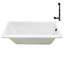 Baignoire de trempage en acrylique 66 po. X 34 po. Drain inclus-97545247