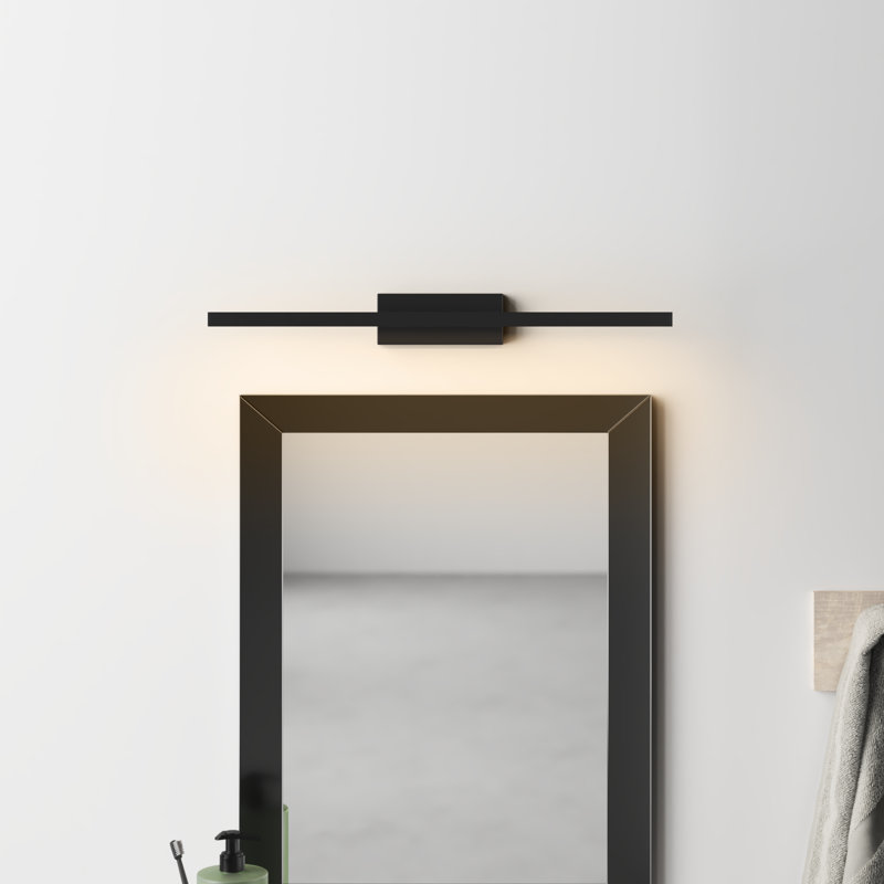 Rochelle Dimmable LED Bath Bar, Black, 3500K