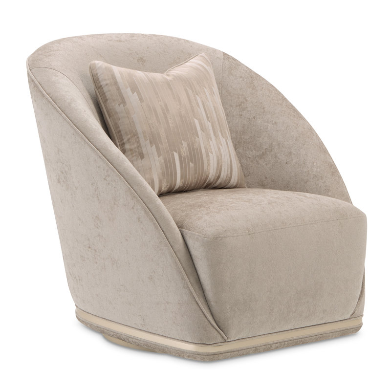 La Rachelle Swivel Chair - Lustre/Champagne
