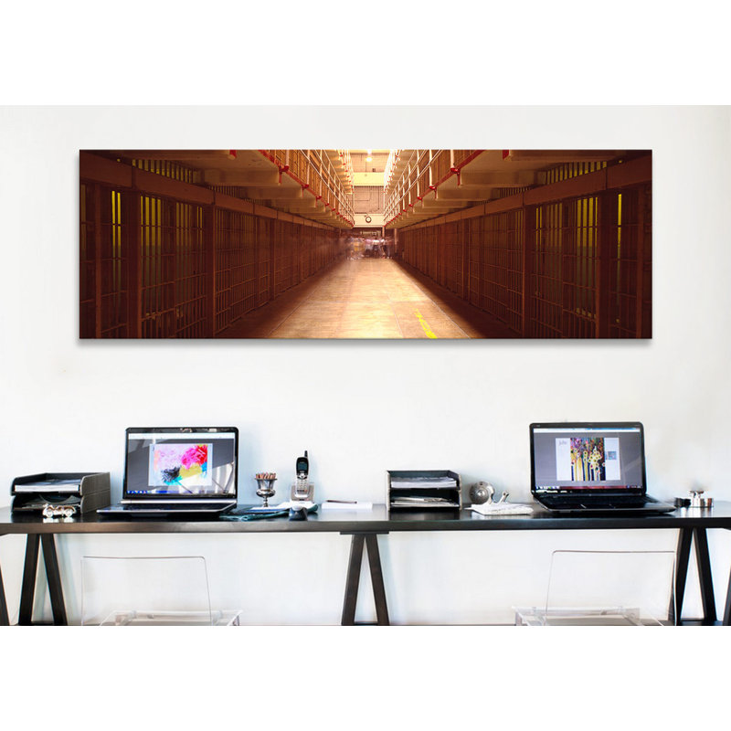 "bloc de cellules dans un prison, alcatraz island, san francisco, impression sur toile tendue california, Sans cadre