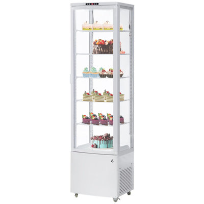 Réfrigérateur commercial de 10,52 pieds cubes, refroidisseur de boissons vertical avec lumière DEL et dégivrage automatique