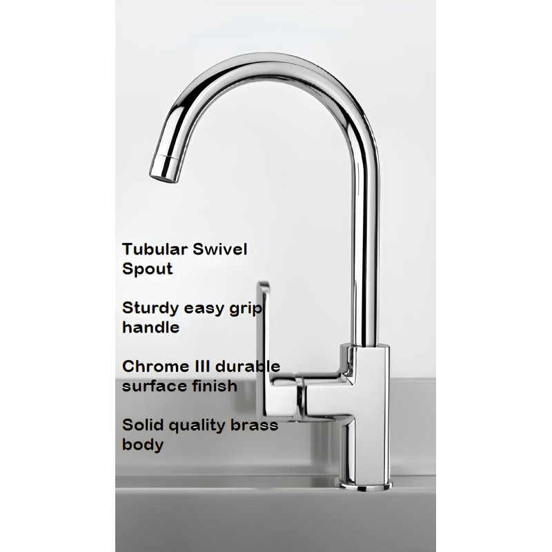 Piralla Ovo Kitchen Faucet, Chrome