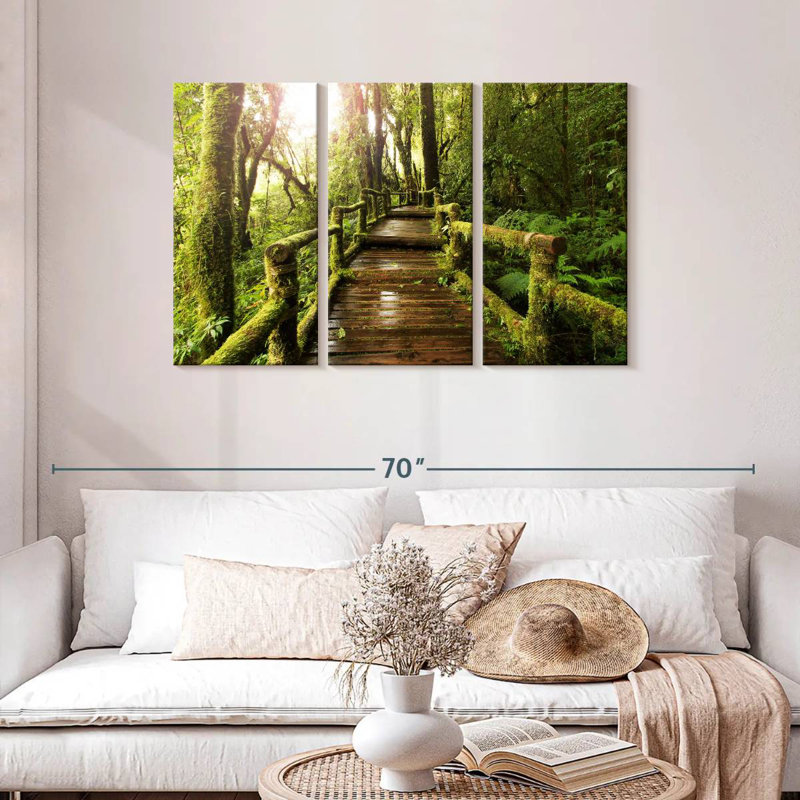 Passerelle Lilie Mossy Forest, H 28 po x l 45 po
