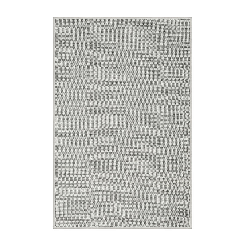 Tapis gris zone contemporaine, Rectangle 5 pi x 7 pi